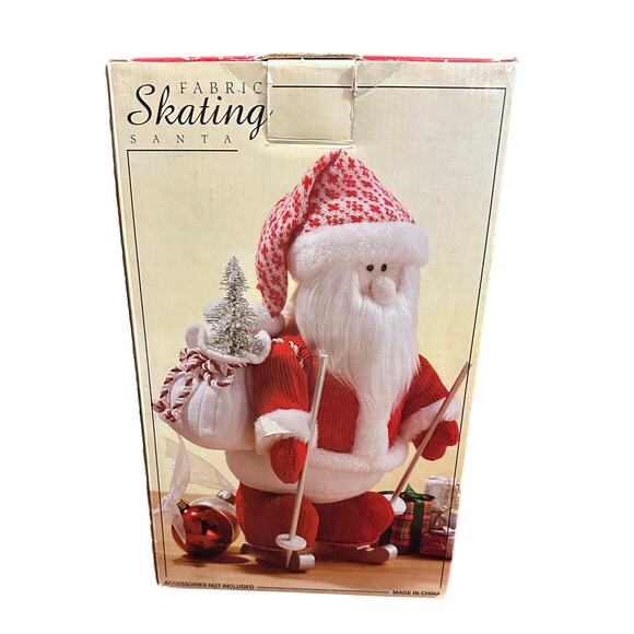 Fabric 13" Skating Santa for Costco - Picture 11 of 13